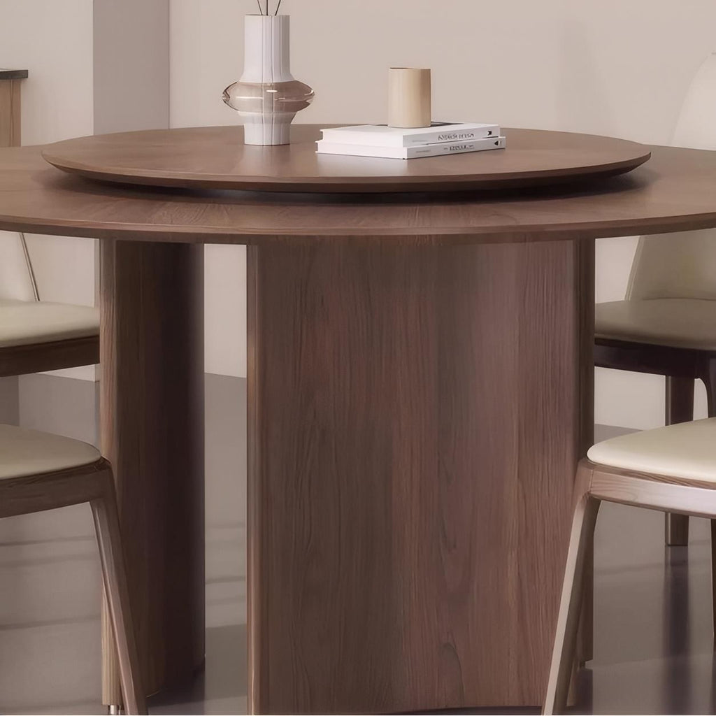 Table à manger ronde en bois massif Bellini