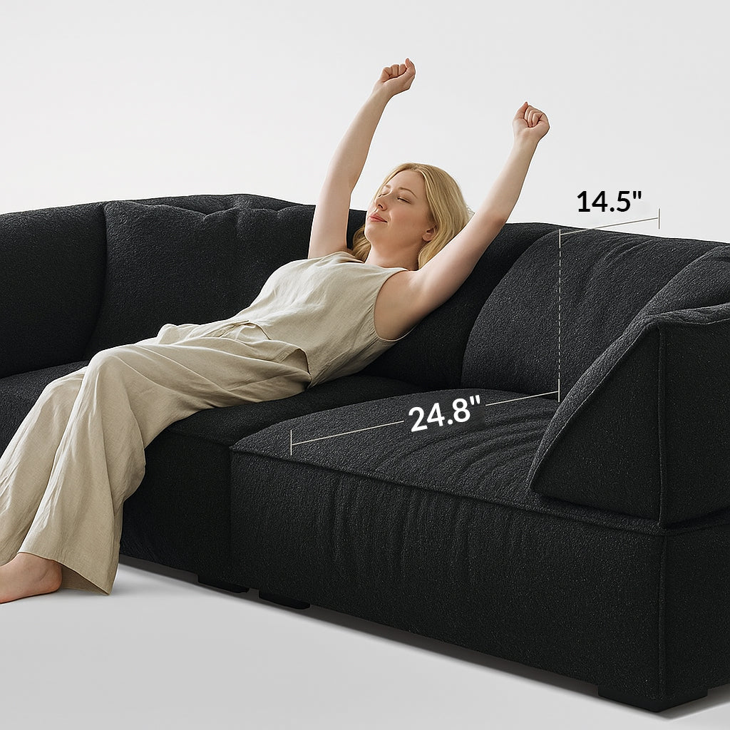 Canapé Brioche Soft Boucle