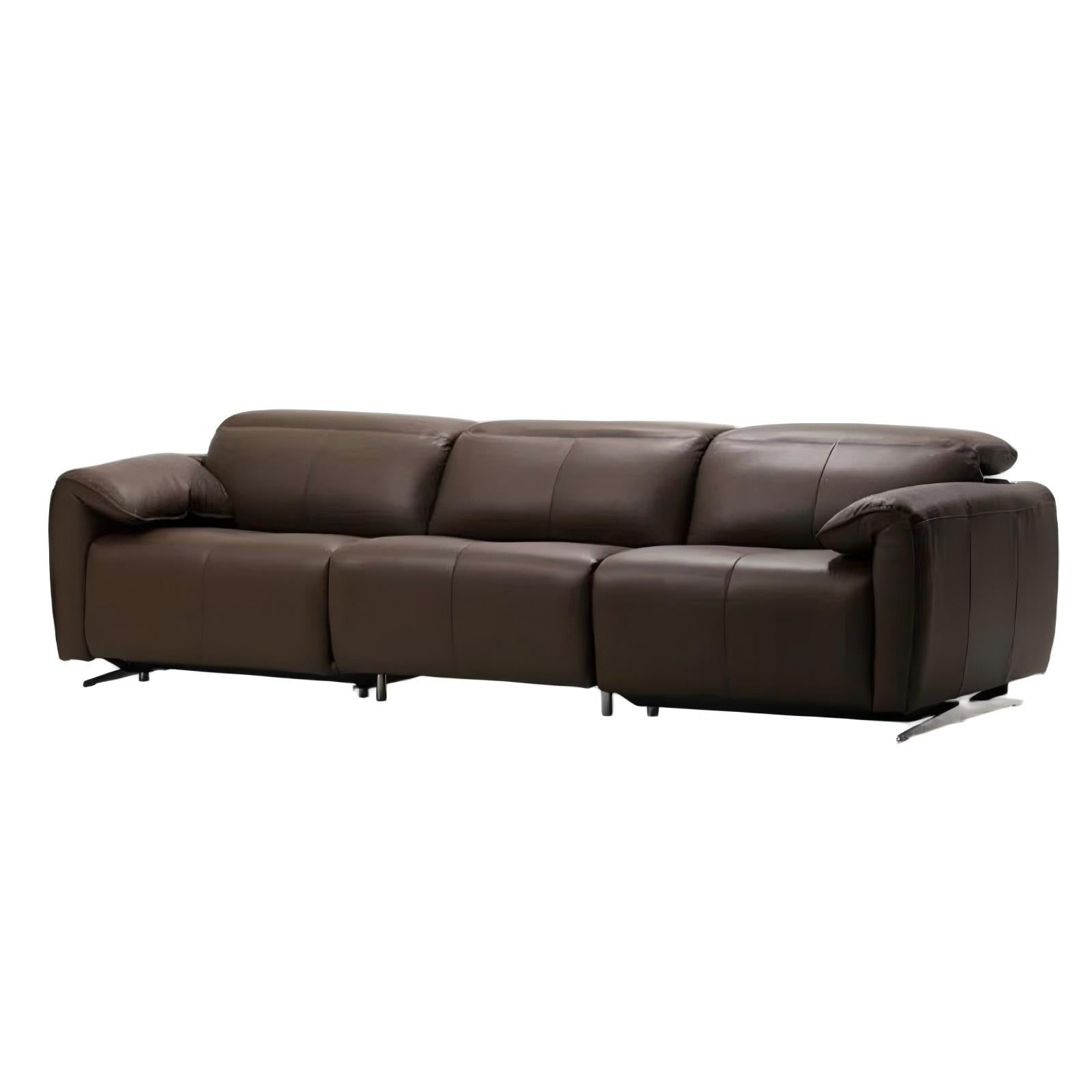 Canapé inclinable en cuir Armonia