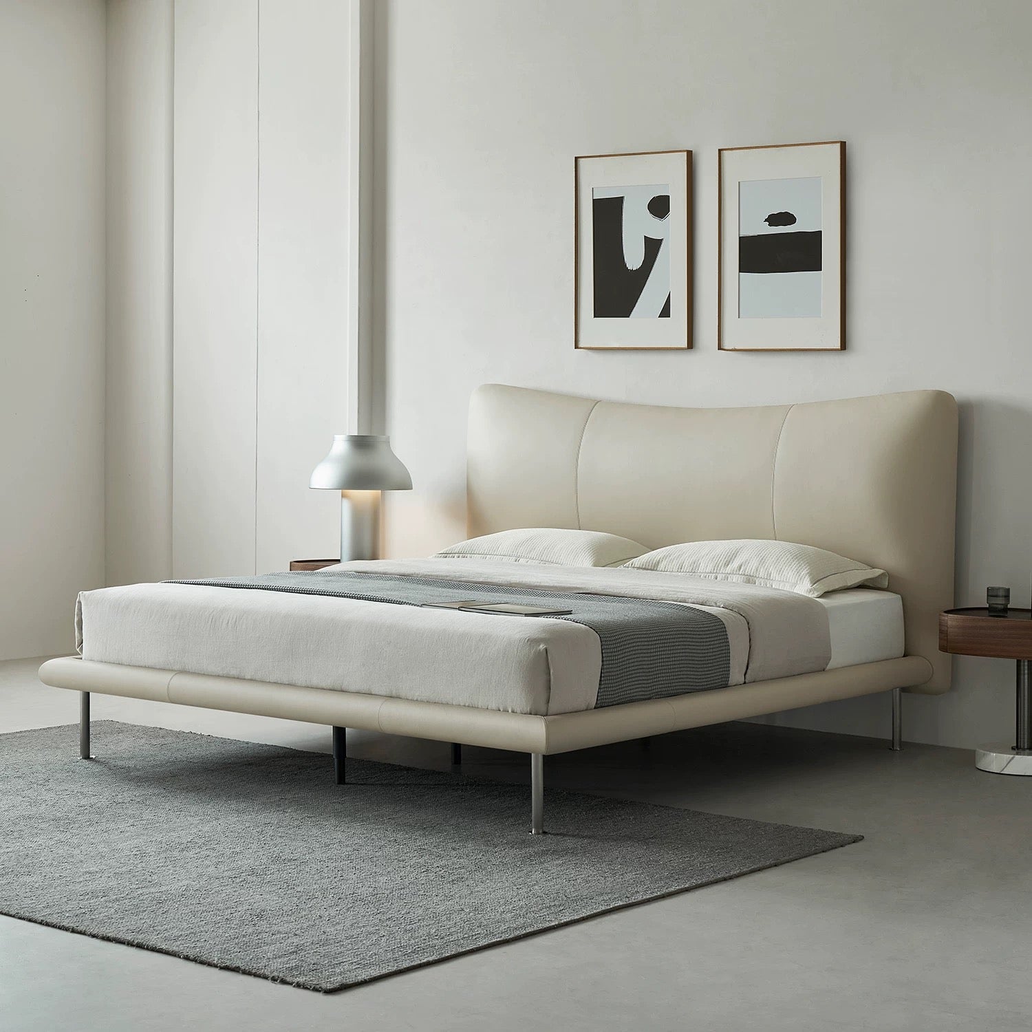 Lit en cuir Choco Swirl