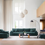 L'ensemble de canapés verts Empress