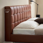 Lit en cuir Mocha Slice