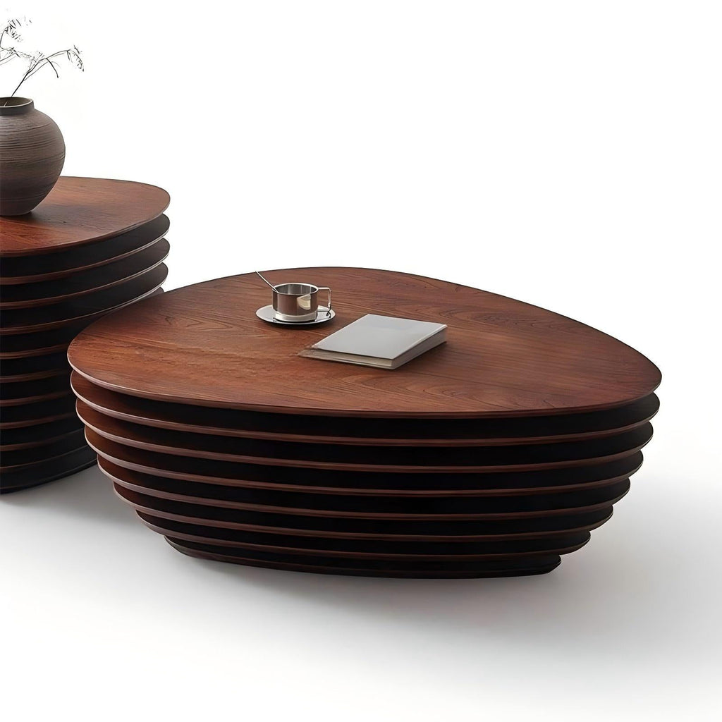 Table basse gigogne de forme irrégulière