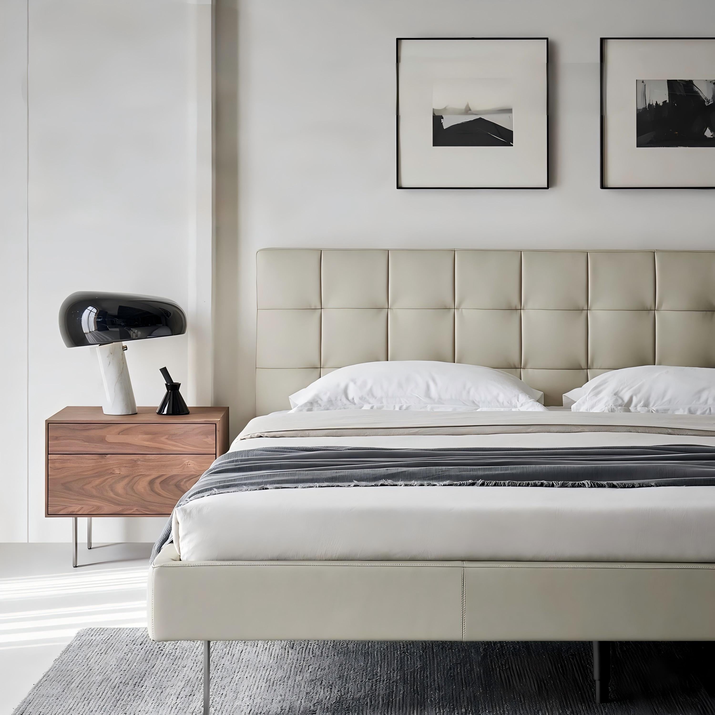 Lit en cuir Mocha Slice