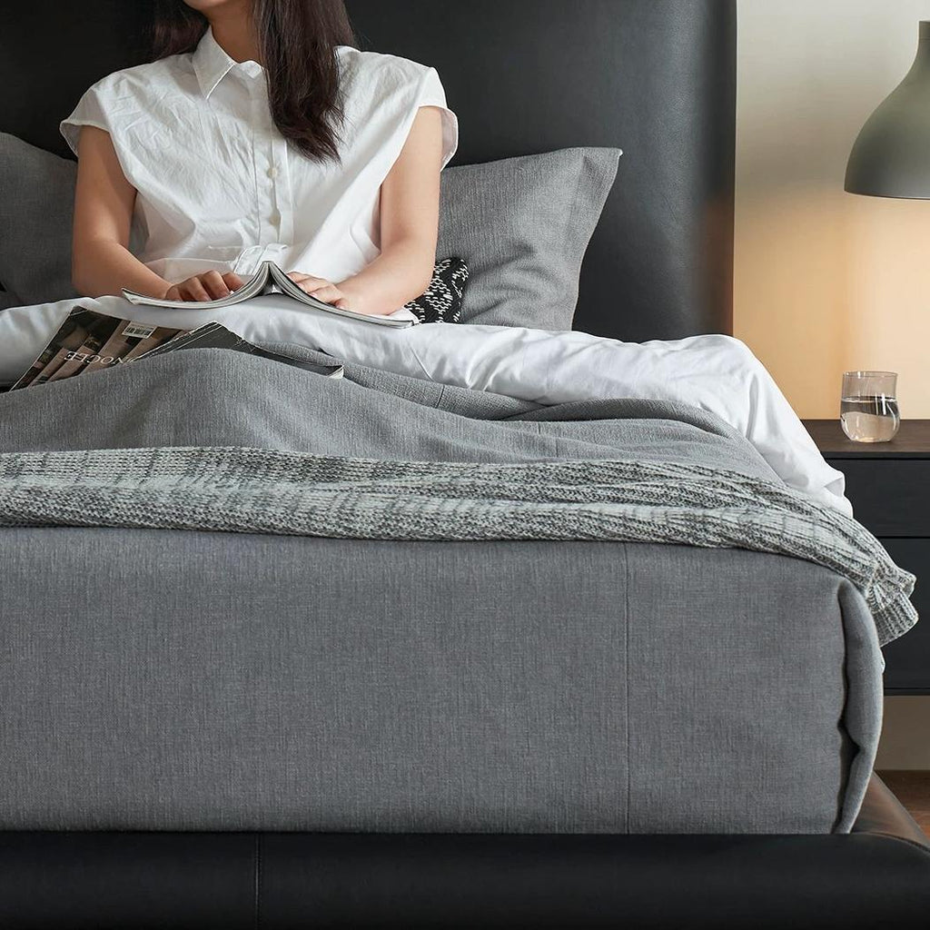 Lit en cuir Choco Swirl