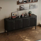 Buffet en bois massif noir Florence