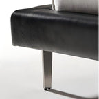 Lit en cuir Charcoal Toast