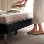 Lit en cuir Mocha Slice