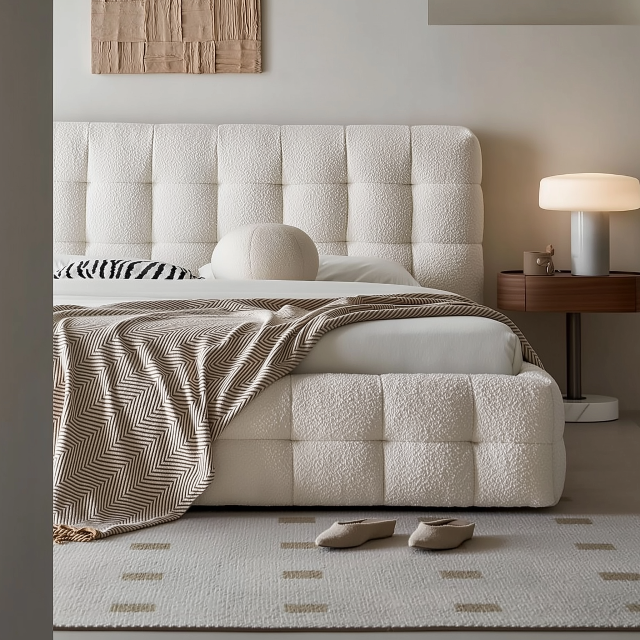 Lit Boucle à la crème