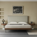 Lit en tissu à bords muffins