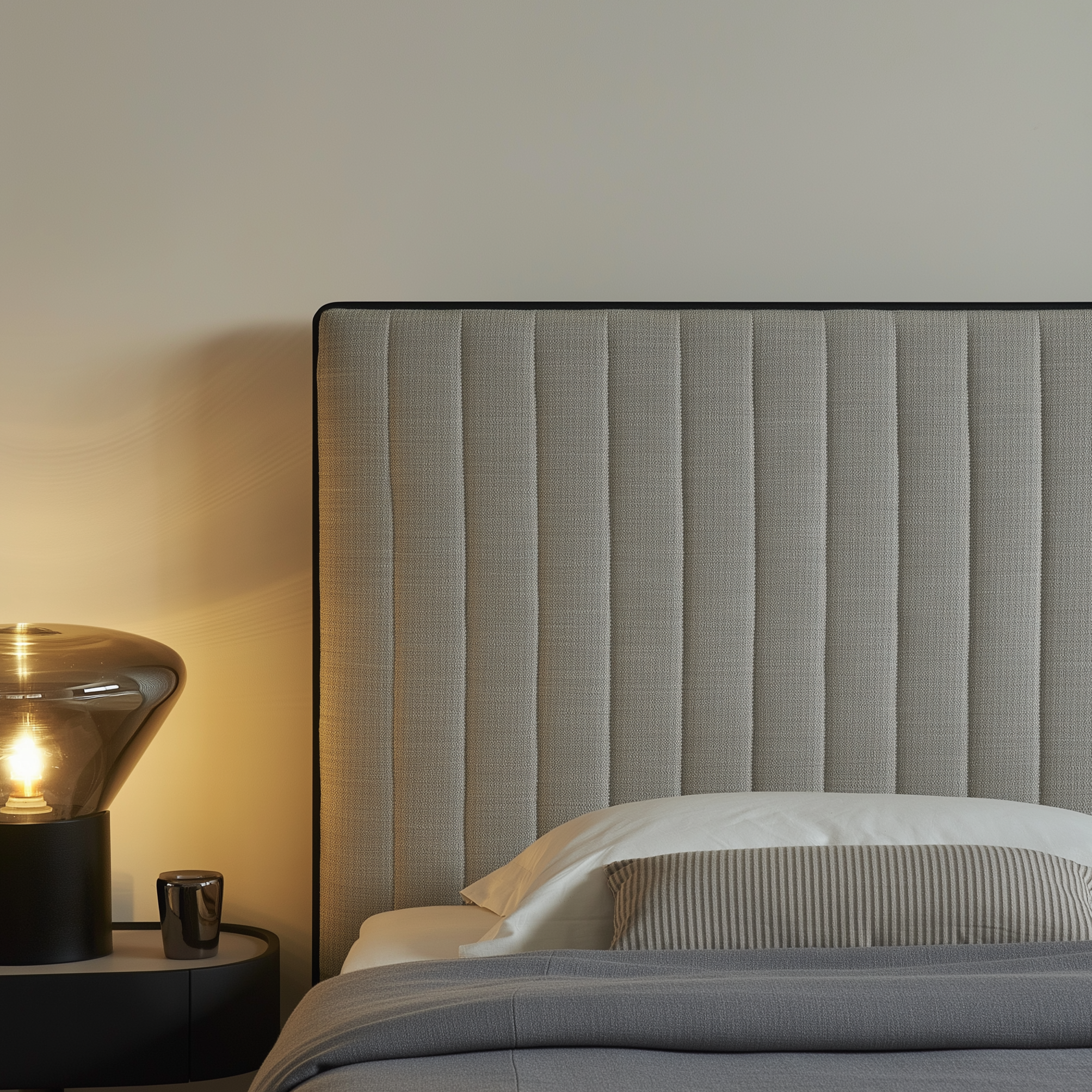 Lit en tissu à bords muffins