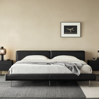 Lit en cuir Charcoal Toast