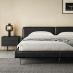 Lit en cuir Charcoal Toast