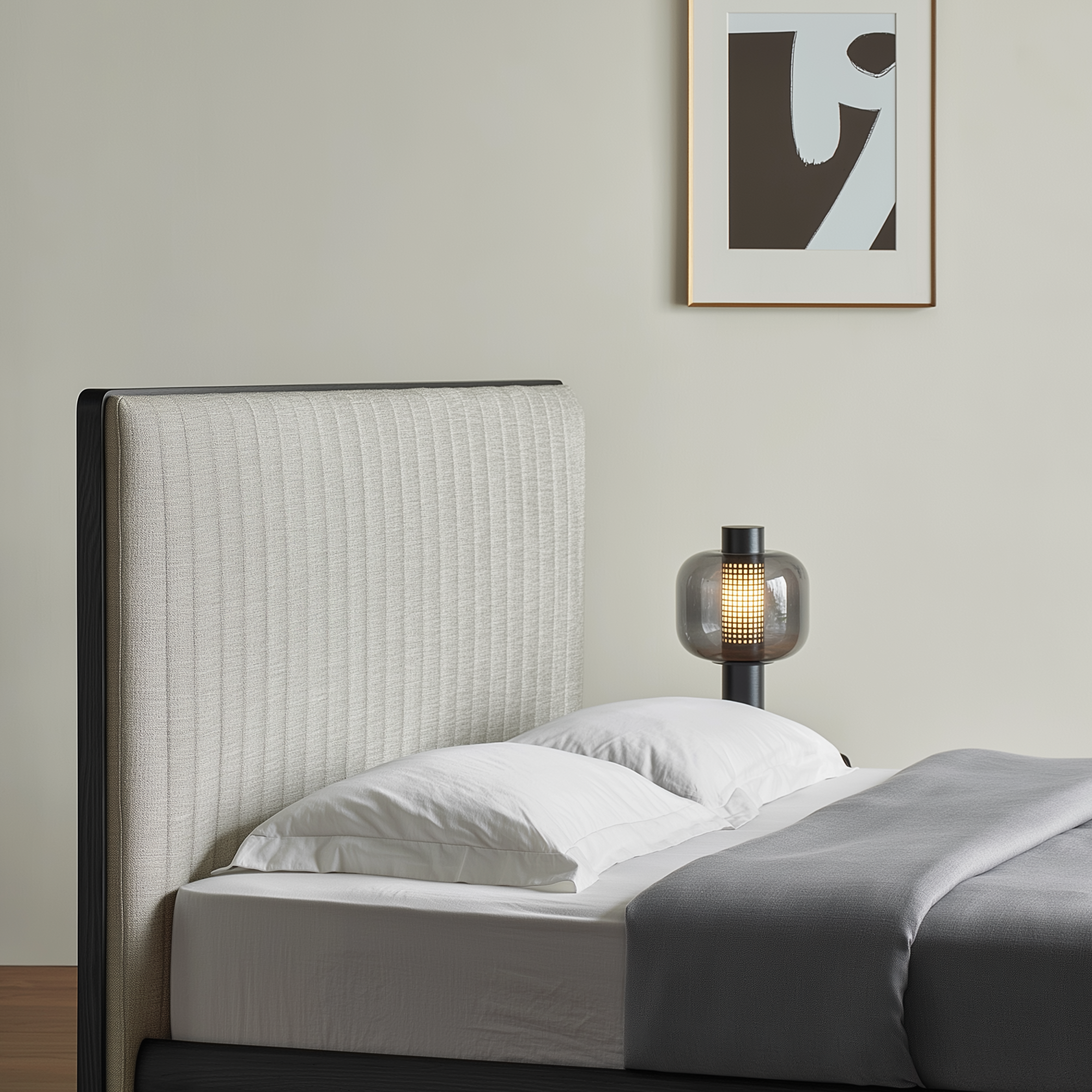 Lit en tissu à bords muffins